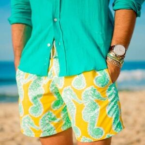 Vilebrequin Seahorse Swim Trunks 4.75" *Runs Small*